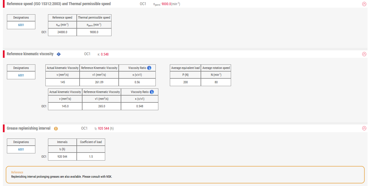 Detailed calculation results screen (3)